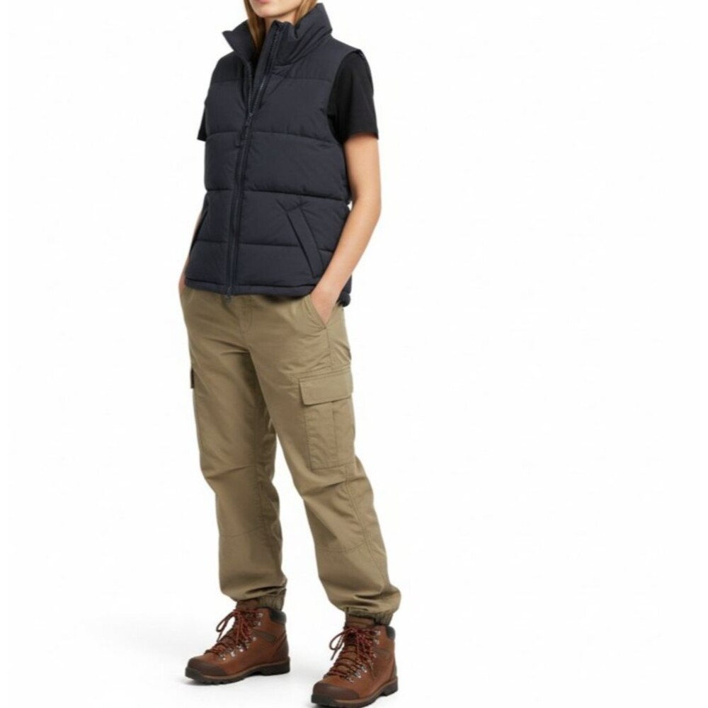 REI Puffer Vest Women Size Small Navy Blue Gorpcore Hiking Camping Outdoor